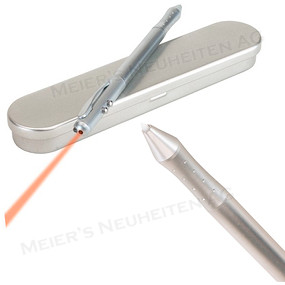 Werbeartikel Laserpointer mit Kugelschreiber 4 in 1