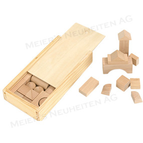 Werbeartikel Holzspielkasten